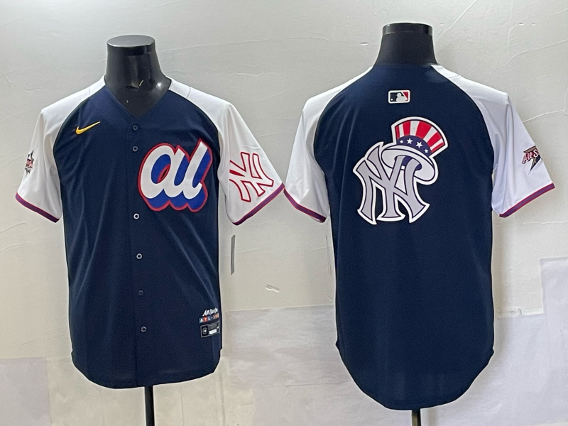 Men New York Yankees blank blue 2025 MLB All Star Nike jersey 001